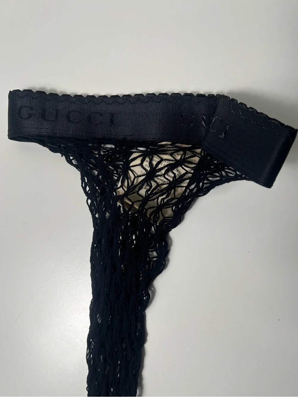 Gucci Diamond Motif Logo Knit Pantyhose Stockings Hosiery Socks